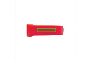 Logotrade mainoslahja tuotekuva: Aktiivsusmonitor "Püsi vormis", punane