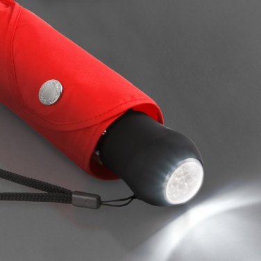Logo trade liikelahja kuva: Helkuräärisega Safebrella® LED minivihmavari 5171, punane