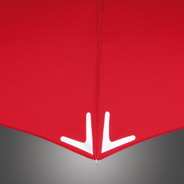 Logotrade mainostuote tuotekuva: Helkuräärisega Safebrella® LED minivihmavari 5171, punane