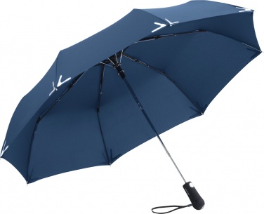 Logo trade liikelahjat tuotekuva: Helkuräärisega AC Safebrella® LED minivihmavari 5571, sinine