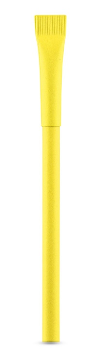 Logo trade mainostuotet tuotekuva: Paberist pastapliiats Pinko, kollane