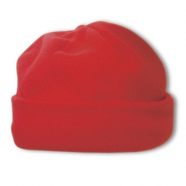 Logo trade mainoslahjat tuotekuva: Soe fliismüts, punane