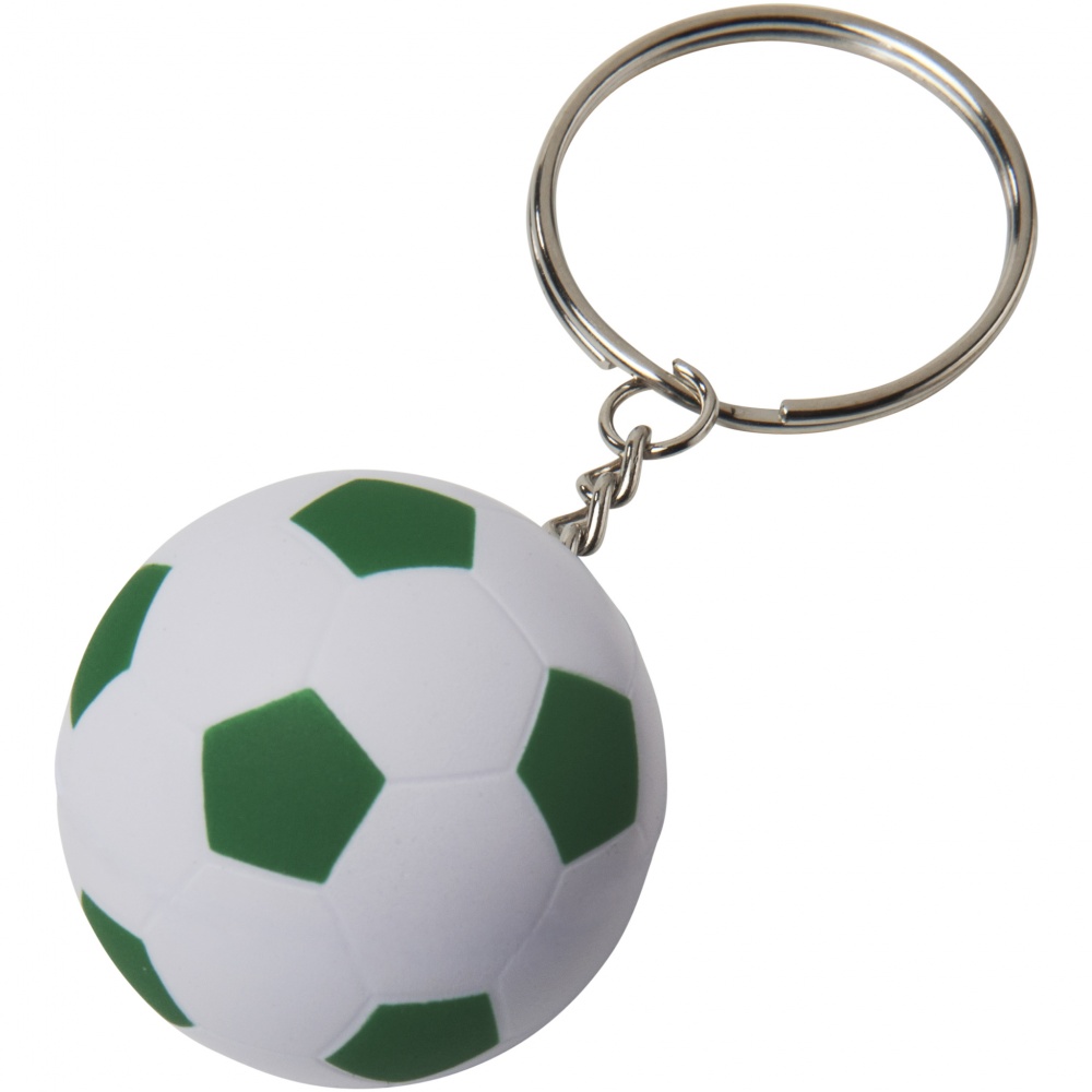 Logotrade liikelahjat mainoslahjat tuotekuva: Striker ball keychain - WH-GR, vihreä