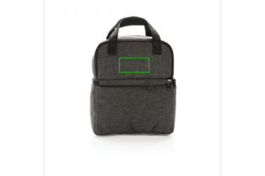 Logotrade liikelahjat mainoslahjat tuotekuva: Firmakingitus: Cooler bag with 2 insulated compartments, anthracite