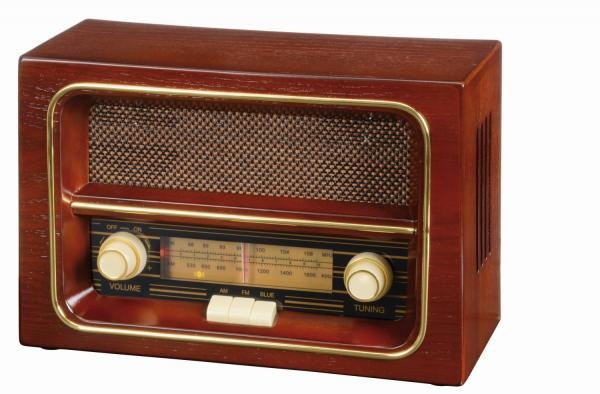 Logotrade liikelahja tuotekuva: Nostalgia-radio AM/FM, ruskea