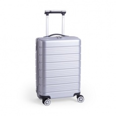 Tyylikäs matkalaukku - kotelolaukku, hopea