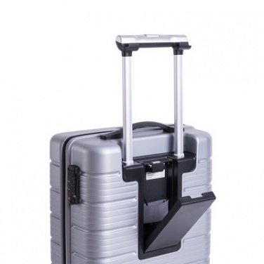 Logo trade mainoslahjat ja liikelahjat kuva: Tyylikäs matkalaukku - kotelolaukku, hopea
