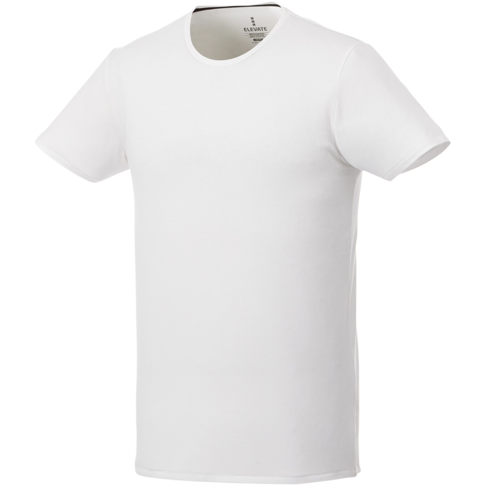 Logo trade liikelahjat mainoslahjat kuva: Balfour-t-paita, lyhythihainen, luonnonmukainen, miesten, valkoinen