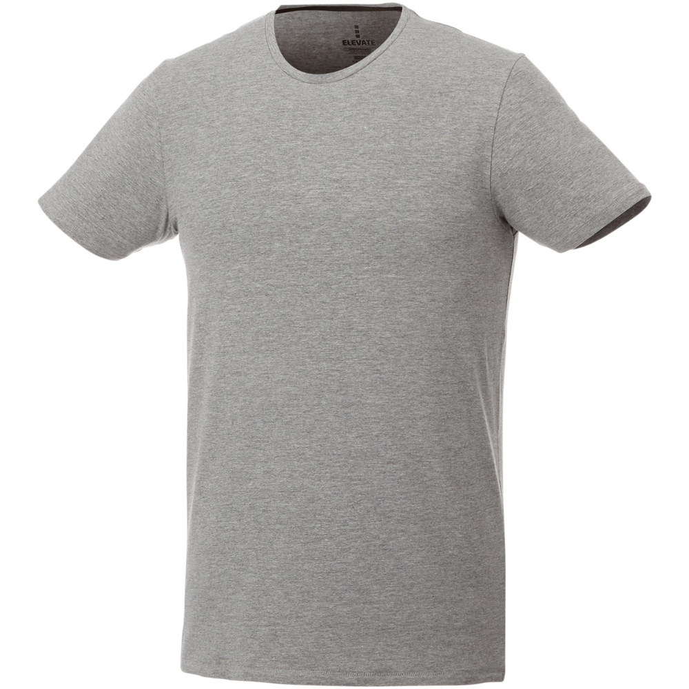 Logo trade mainoslahjat tuotekuva: Balfour-t-paita, lyhythihainen, luonnonmukainen, miesten, harmaa