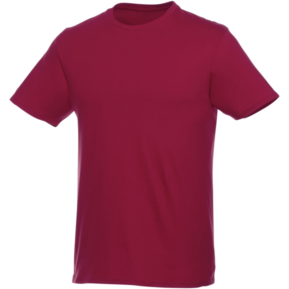 Logo trade mainoslahja kuva: Heros-t-paita, lyhyet hihat, unisex, tummanpunainen