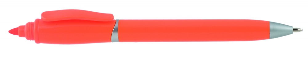 Logotrade liikelahjat kuva: Plastikpastapliiats markeriga 2-ühes GUARDA, oranž