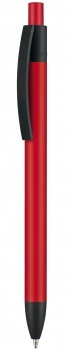 Logo trade liikelahja mainoslahja tuotekuva: Kynä soft touch Capri, punainen