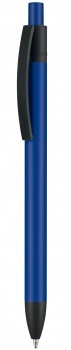 Logotrade mainoslahja tuotekuva: Kynä soft touch Capri, tummansininen