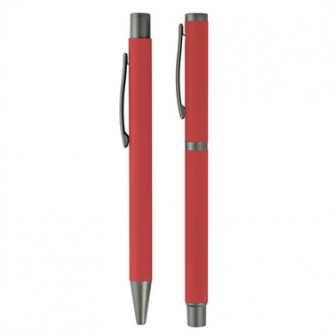 Logotrade liikelahja tuotekuva: Komplekt: pastakas ja tindipliiats, punane