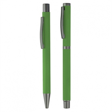 Logotrade liikelahja mainoslahja kuva: Komplekt: pastakas ja tindipliiats, roheline