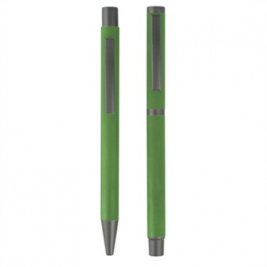 Logotrade mainoslahjat kuva: Komplekt: pastakas ja tindipliiats, roheline