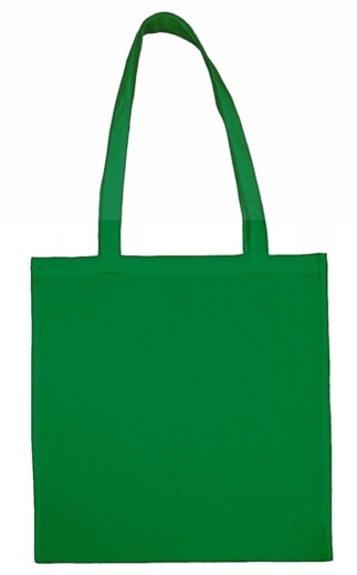 Logo trade mainoslahjat tuotekuva: Puuvillane poekott, roheline
