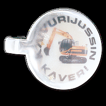 Logo trade liikelahja kuva: Magnet helkur, ümmargune 111 x 45 mm