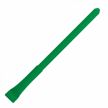 Logo trade mainoslahja kuva: Paberist pastapliiats, roheline