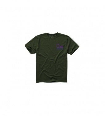 Logotrade liikelahja mainoslahja kuva: Nanaimo T-paita, lyhythihainen, armeijan vihreä