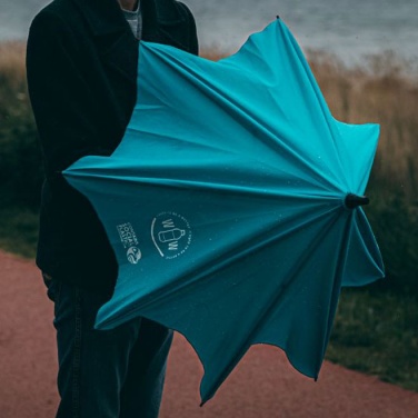 Logotrade mainostuotet kuva: Kierrätysmuovinen sateenvarjo, sininen