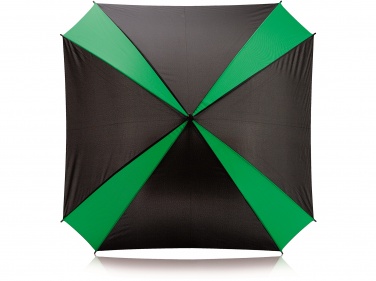 Logotrade liikelahja tuotekuva: Kahevärviline vihmavari Saint-Tropez, roheline/must