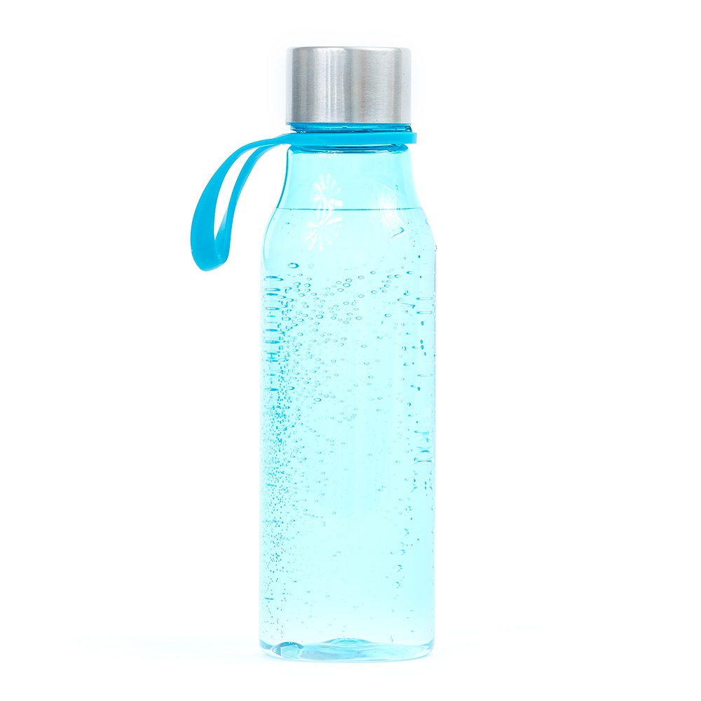 Logotrade mainoslahja tuotekuva: Läbipaistev veepudel Lean, sinine