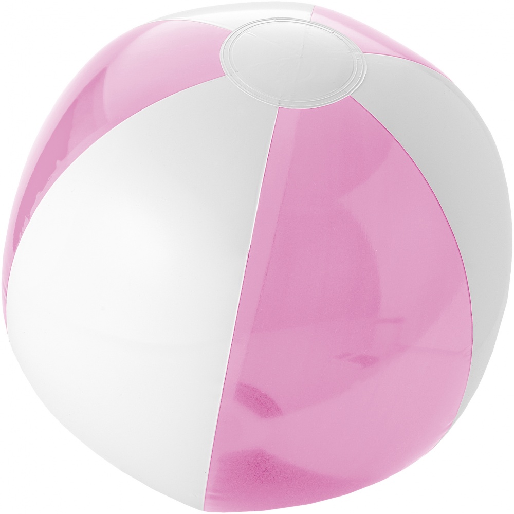 Logotrade mainoslahjat ja liikelahjat tuotekuva: Bondi-rantapallo kiinteä/läpinäkyvä, pinkki