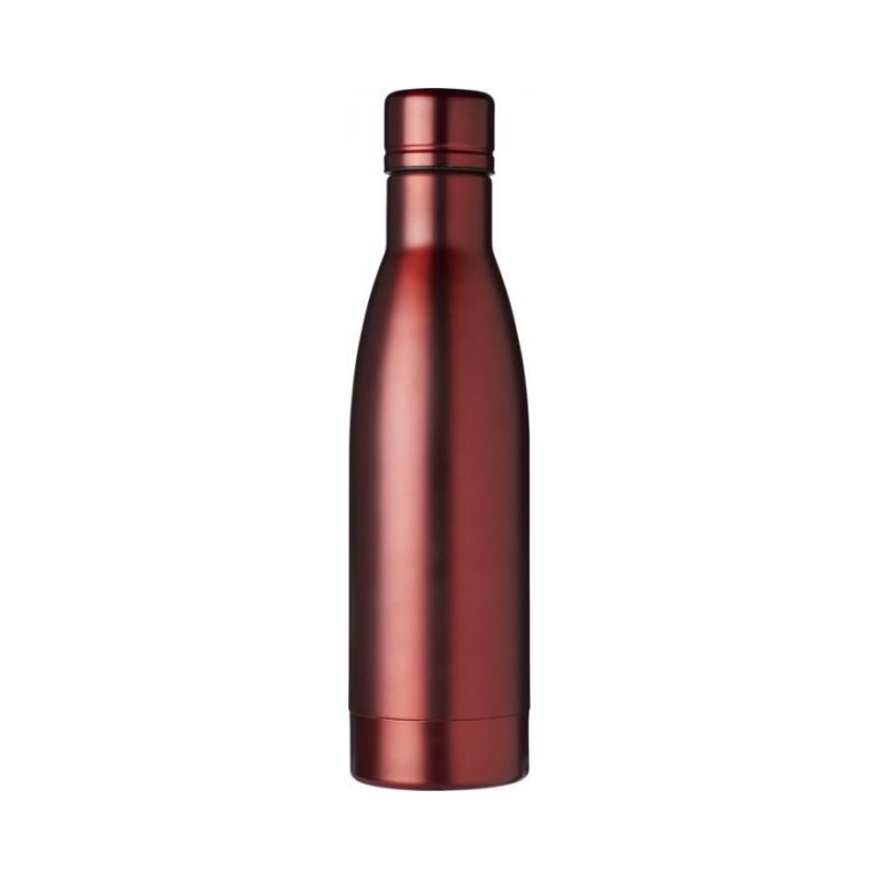 Logo trade mainoslahjat tuotekuva: Vasa kuparityhjiöeristetty pullo, punainen