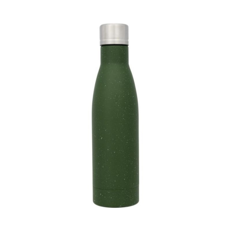Logotrade liikelahja tuotekuva: Vasa pilkullinen kuparityhjiöllinen eristetty pullo, vihreä