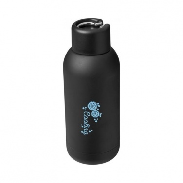 Logotrade mainoslahja tuotekuva: Brea 375 ml:n kuparinvärinen eristetty juomapullo, musta