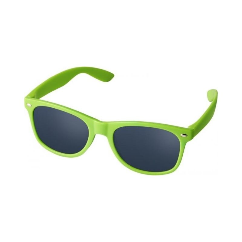 Logotrade mainoslahja ja liikelahja kuva: Sun Ray -aurinkolasit lapsille, lime vihreä