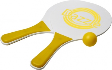 Logo trade liikelahjat tuotekuva: Bounce-rantapelisetti, keltainen