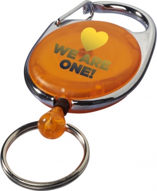 Logotrade liikelahjat mainoslahjat tuotekuva: Gerlos-rollerclip avaimenperä, oranssinpunainen