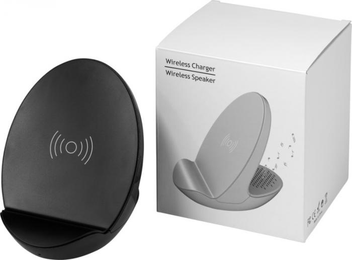 Logo trade liikelahjat tuotekuva: S10 Bluetooth® 3-function speaker, musta