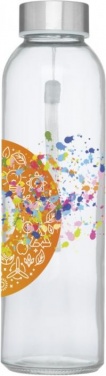Logo trade liikelahjat mainoslahjat kuva: Bodhi-juomapullo, lasinen, 500 ml, oranssinpunainen