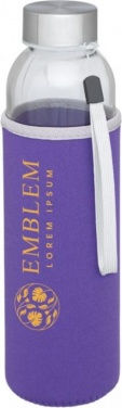 Logo trade mainoslahjat tuotekuva: Bodhi-juomapullo, lasinen, 500 ml, violetti