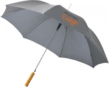 Logo trade mainoslahjat tuotekuva: 23" Lisa automaattinen sateenvarjo, harmaa