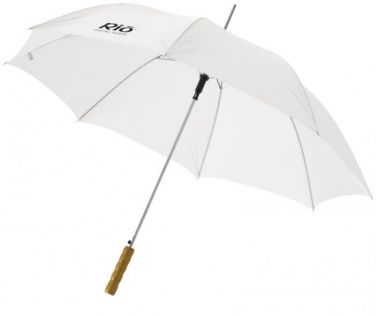 Logo trade liikelahja kuva: 23" Lisa automaattinen sateenvarjo, valkoinen