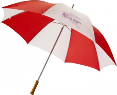 Logotrade mainoslahja tuotekuva: 30" Karl golf sateenvarjo, punainen/valkoinen
