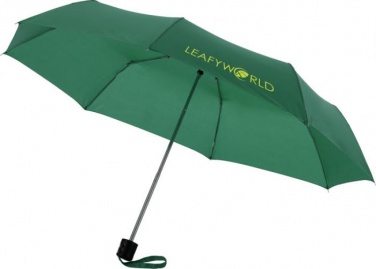 Logo trade mainostuote kuva: 21,5" Ida 3-osainen sateenvarjo, vihreä