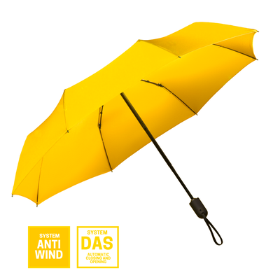 Logotrade mainostuotet kuva: Täysautomaattinen sateenvarjo Cambridge, keltainen
