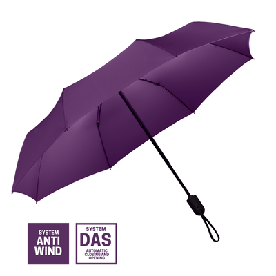 Logo trade liikelahjat mainoslahjat kuva: Täysautomaattinen sateenvarjo Cambridge, liila