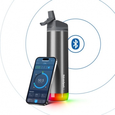 Logo trade liikelahjat tuotekuva: HidrateSpark® PRO 600 ml älykäs vesipullo - juomapullo.