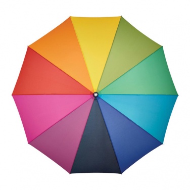 Logotrade mainoslahjat ja liikelahjat tuotekuva: Tuulenpitävä sateenkaari sateenvarjo ALU light10