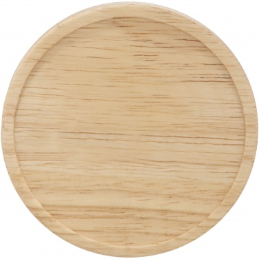 Logotrade liikelahja tuotekuva: Heart 400 ml keraaminen muki puisella kannella/alustalla