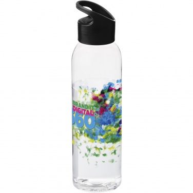 Sky 650 ml Tritan™ colour-pop -juomapullo, Musta / läpinäkyvä – yksityiskohtakuva 6