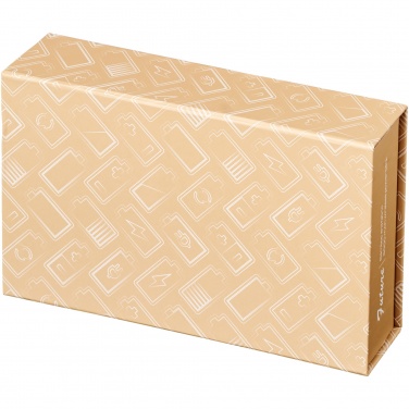 Logo trade liikelahja mainoslahja tuotekuva: Langaton Future-varavirtalähde 6 000 mAh, bambua/kangasta