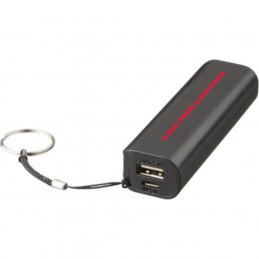 Span 1200 mAh varavirtalähde logolla, musta – yksityiskohtakuva 5