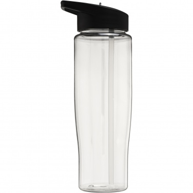 H2O Active® Tempo 700 ml juomanokkakantinen urheilujuomapullo, Läpinäkyvä / täysmusta – yksityiskohtakuva 3